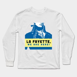 La Fayette We Are Here! Alt Design White Long Sleeve T-Shirt